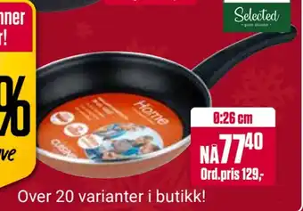 Europris Cuisine stekepanner og kasseroller! tilbud