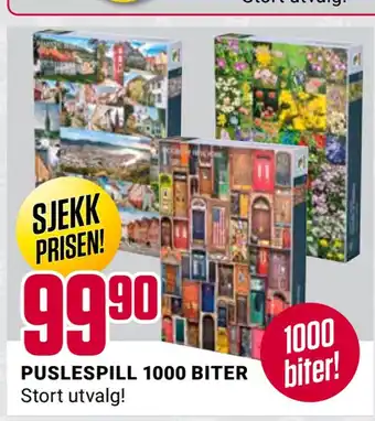 Europris Puslespill 1000 biter tilbud