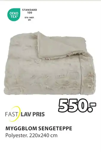 JYSK Myggblom sengeteppe tilbud