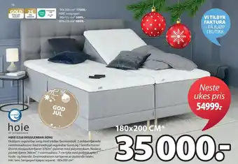 JYSK Høie e250 regulerbar seng tilbud