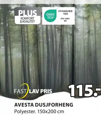 JYSK Avesta dusjforheng tilbud