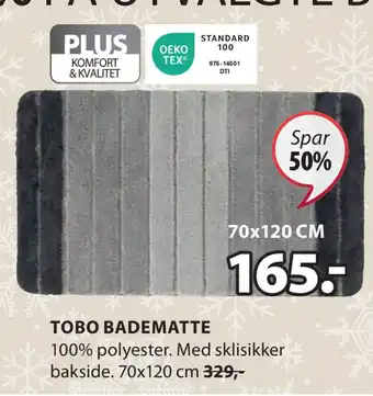 JYSK Tobo badematte tilbud