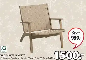 JYSK Vadehavet lenestol tilbud