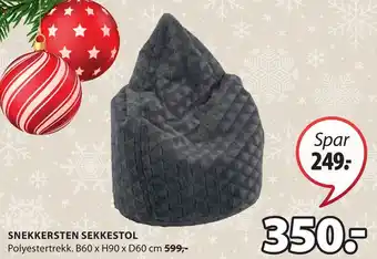 JYSK Snekkersten sekkestol tilbud