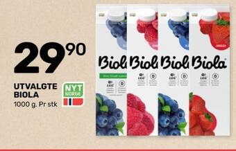 Coop Marked Biola syrnet melk tilbud