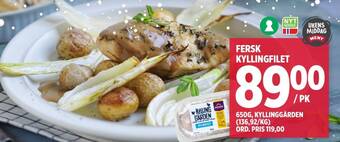 Meny FERSK KYLLINGFILET tilbud