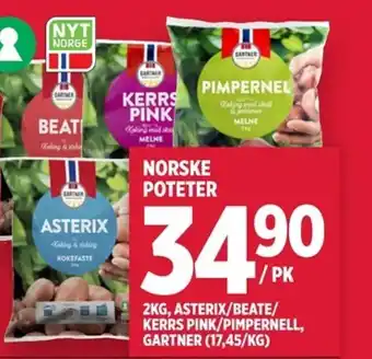 Meny NORSKE POTETER tilbud