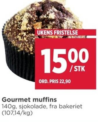 Meny Gourmet muffins tilbud