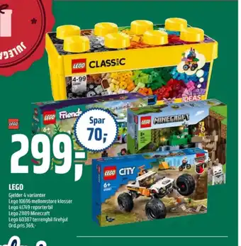 Coop Obs Lego byggesett tilbud