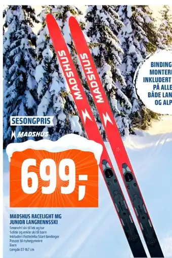 Coop Obs Madshus ski tilbud