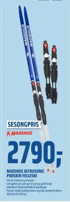 Coop Obs Madshus ski tilbud