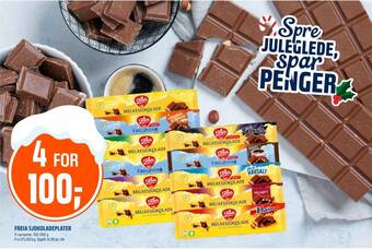 Coop Obs Melkesjokolade sjokoladeplate tilbud