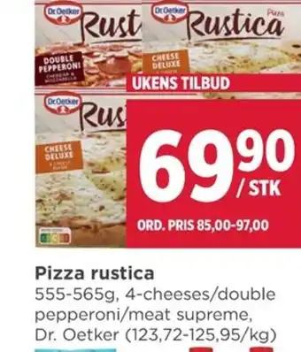 Meny Pizza rustica tilbud