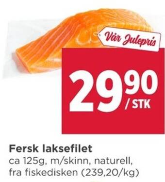 Meny Fersk laksefilet tilbud