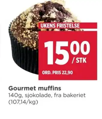 Meny Gourmet muffins tilbud