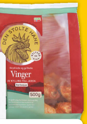 Coop Prix DEN STOLTE HANE GRILLEDE KYLLINGVINGER tilbud