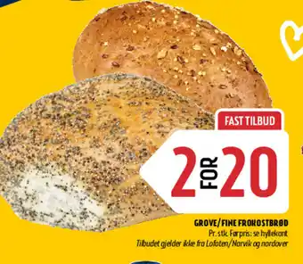 Coop Prix GROVE/FINE FROKOSTBRØD tilbud