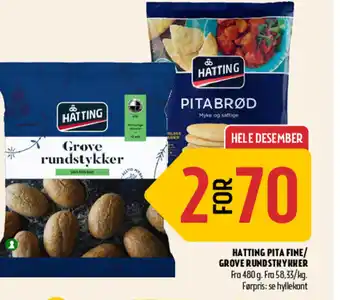Coop Prix HATTING PITA FINE/ GROVE RUNDSTKYKKER tilbud