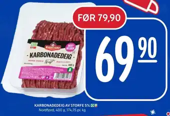 Rema 1000 KARBONADEDEIG AV STORFE 5% tilbud