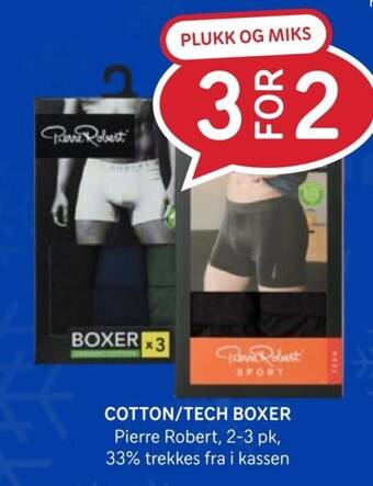 Rema 1000 COTTON/TECH BOXER Pierre Robert tilbud