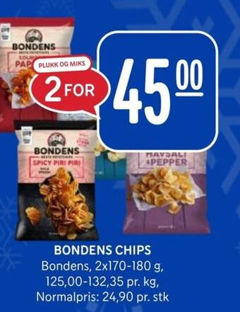 Rema 1000 BONDENS CHIPS Bondens tilbud