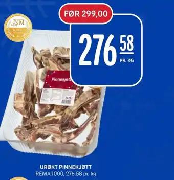 Rema 1000 URØKT PINNEKJØTT REMA 1000 tilbud