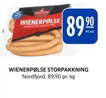 Rema 1000 WIENERPØLSE STORPAKKNING Nordfjord tilbud