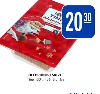 Rema 1000 JULEBRUNOST SKIVET Tine tilbud