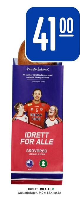 Rema 1000 IDRETT FOR ALLE Mesterbakeren tilbud