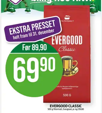 Kiwi EVERGOOD CLASSIC 500 g filtermalt tilbud