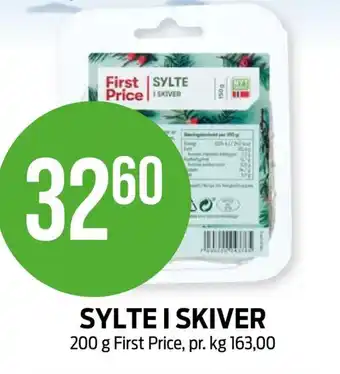 Kiwi SYLTE I SKIVER 200 g First Price tilbud