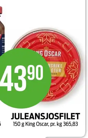 Kiwi JULEANSJOSFILET 150 g King Oscar tilbud