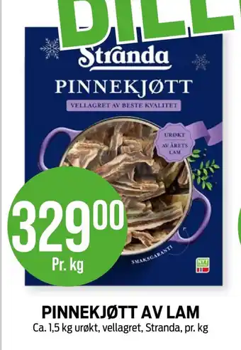 Kiwi PINNEKJØTT AV LAM Stranda tilbud