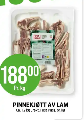 Kiwi PINNEKJØTT AV LAM First Price tilbud