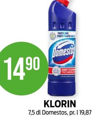 Kiwi KLORIN 7,5 dl Domestos tilbud