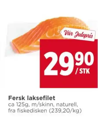 Meny Fersk laksefilet tilbud