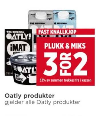 Meny Oatly produkter tilbud