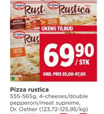 Meny Pizza rustica tilbud