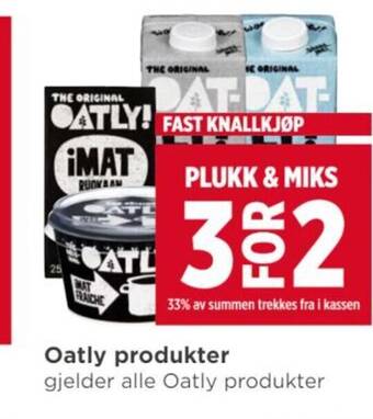 Meny Oatly produkter tilbud