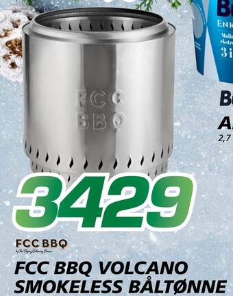 Coop Byggmix Fcc bbq volcano smokeless båltønne tilbud