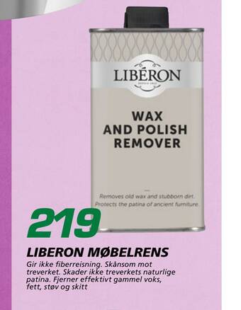 Coop Byggmix Liberon møbelrens tilbud