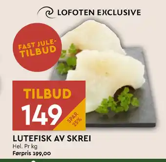 Coop Mega Lutefisk av skrei tilbud