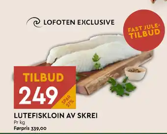 Coop Mega Lutefiskloin av skrei tilbud