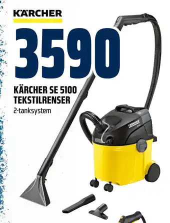 Obs Bygg Kärcher se 5100 tekstilrenser tilbud
