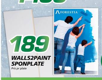 Coop Byggmix Walls2paint sponplate tilbud