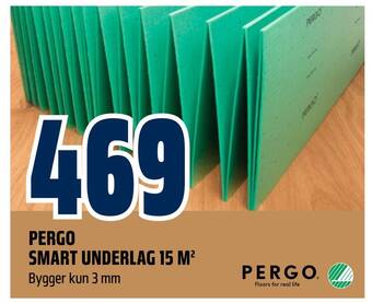 Obs Bygg Pergo smart underlag 15 m2 tilbud