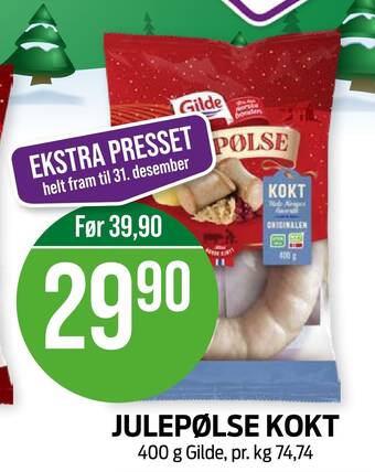 Kiwi Julepølse kokt tilbud