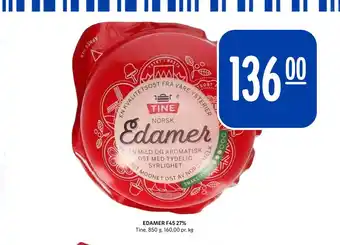 Rema 1000 Edamer f45 27% tilbud