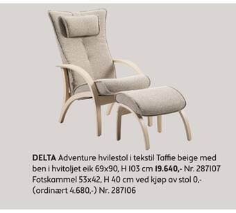 Bohus Delta adventure hvilestol tilbud