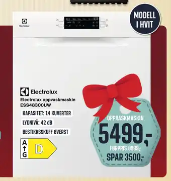 Skousen Electrolux oppvaskmaskin ess48300uw tilbud